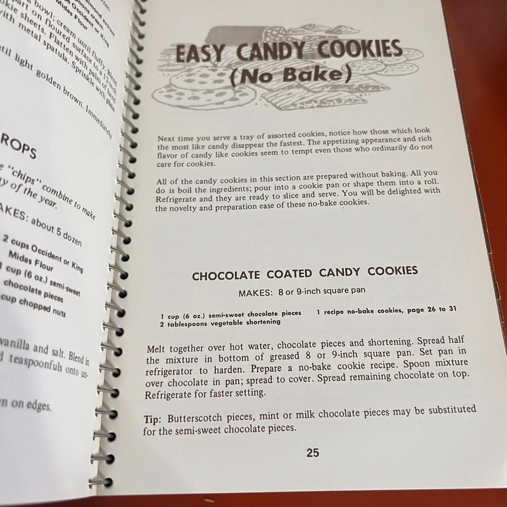Occident King Midas Collectors Bake Book Vintage Spiral Cookbook Cookies Pies